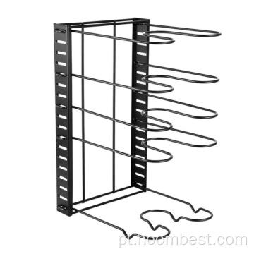 Prateleira de cozinha de 5 camadas Organizador de metal Pan Rack porta-especiarias Suporte Rack de utensílios domésticos Armazenamento de mesa